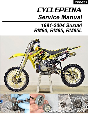 1991 - 2004 Suzuki RM80 & RM85/L Cyclepedia Motorcycle Service Manual