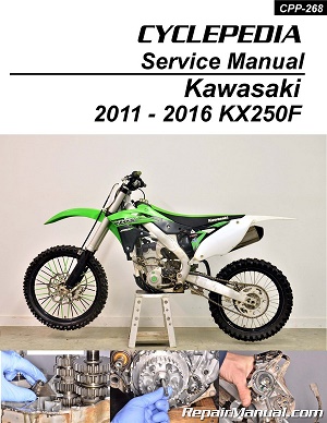 2011 - 2016 Kawasaki KX250F Cyclepedia Motorcycle Service Manual