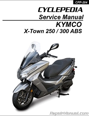 KYMCO X-Town 250 & 300 ABS Cyclepedia Scooter Service Manual