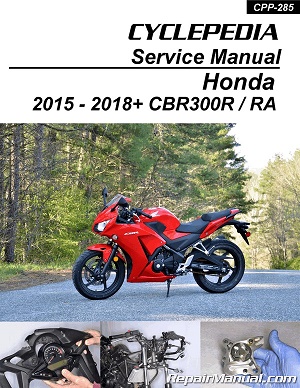 2015 - 2022 Honda CBR300R / RA Cyclepedia Motorcycle Service Manual