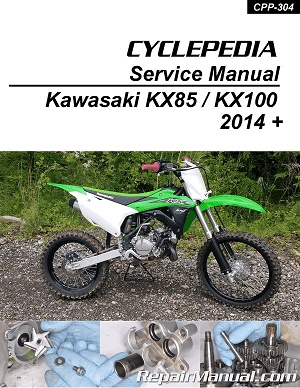 2014 - 2021 Kawasaki KX85 & KX100 Cyclepedia Motorcycle Service Manual