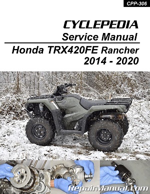 2014 - 2020 Honda TRX420FE Rancher Cyclepedia ATV Service Manual