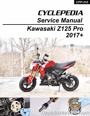 2017 - 2024 Kawasaki Z125 Pro Cyclepedia Motorcycle Service Manual