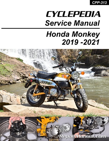 2019 - 2021 Honda Monkey 125 Cyclepedia Motorcycle Service Manual