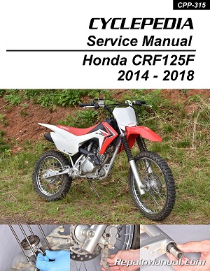 2014 - 2018 Honda CRF125F Cyclepedia Motorcycle Service Manual