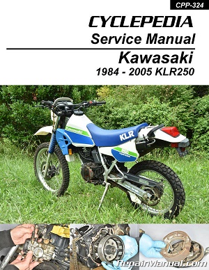 1984 - 2005 Kawasaki KLR250 Dual Sport Cyclepedia Motorcycle Service Manual