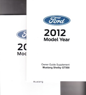 2012 Ford Mustang Shelby Owner's Manual