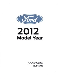 2012 Ford Mustang Owner's Manual