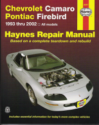 1993 - 2002 Chevrolet Camaro Pontiac Firebird Haynes Repair Manual 