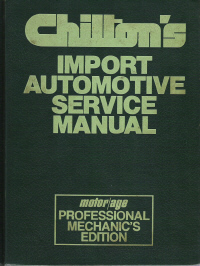 1975 - 1981 Chilton's Import Auto Service Manual, Shop Edition