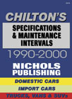 1990 - 2000 Chilton Specifications & Maintenance Intervals Manual - USA/Import