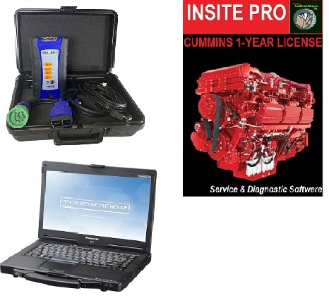 Cummins Insite Pro v8.9 Software on Panasonic Toughbook CF-53 w/ USB-Link 2 Adapter