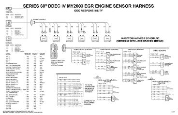 Detroit Diesel DDEC IV with Jake Brake Engine/Cab Wiring ... peterbilt 7 pin wiring diagram free picture 