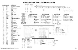 Detroit Diesel DDEC V EGR with Jake Brake Engine/Cab Wiring Diagram Schematic