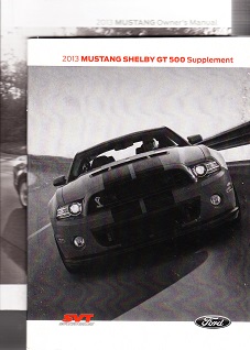 2013 Ford Mustang Shelby Owner's Manual