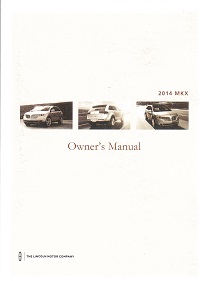 2014 Lincoln MKX Owner's Manual