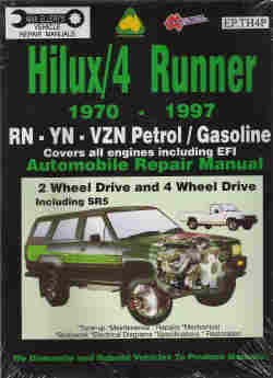 1970-1997 Toyota Hilux / 4 Runner, 2/4WD, SR5, Gas Repair Manual
