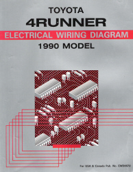 1990 Toyota 4Runner Factory Electrical Wiring Diagrams Manual