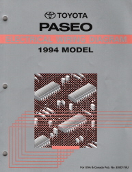 1994 Toyota Paseo Electrical Wiring Diagram Manual