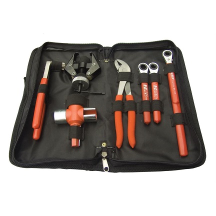 EZRED 7-Piece Battery Service Kit w/ Roll-Up Case