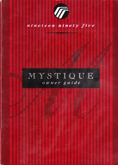 1995 Mercury Mystique Owner's Manual Portfolio