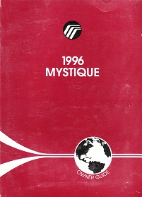 1996 Mercury Mystique Owner's Manual Portfolio