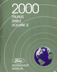 2000 Ford Taurus & Mercury Sable Factory Workshop Manual - 2 Volume Set