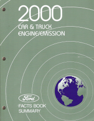 2000 Ford Car & Truck Engine/Emission Facts Book Summary