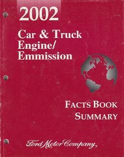 2002 Ford Car & Truck Engine / Emission Facts Book Summary