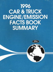 1996 Ford Car and Truck Engine / Emission Facts Book Summary