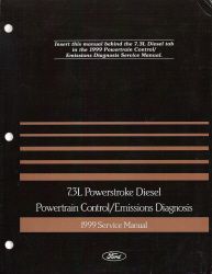 1999 Ford F250 F350 F450 F550 F Super Duty Econoline 7.3L Powerstroke Diesel Powertrain Control Emissions Diagnosis Service Manual