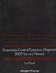 2003 Ford Car and Truck Powertrain Control and Emission Diagnosis Manual Gas Only