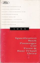 1995 Ford Passenger Car Specification Book