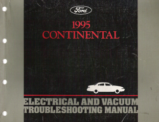 1995 Lincoln Continental Electrical and Vacuum Troubleshooting Manual