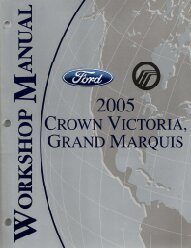 2005 Ford Crown Victoria, Mercury Grand Marquis Factory Service Manual
