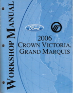 2006 Ford Crown Victoria, Mercury Grand Marquis Factory Workshop Manual