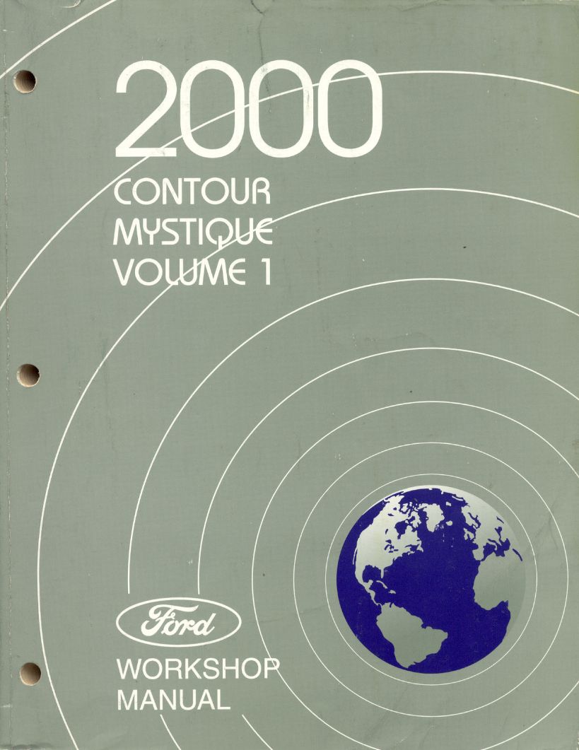 2000 Ford Contour & Mercury Mystique Workshop Manual √ 2 Volume Set