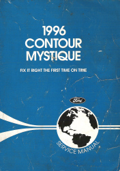 1996 Ford Contour & Mercury Mystique Factory Service Manual