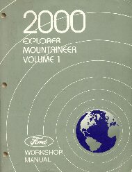 2000 Ford Explorer & Mountaineer Workshop Manual- 2 Volume Set