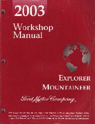 2003 Ford Explorer / Mercury Mountaineer Workshop Manual