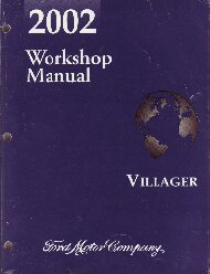 2002 Mercury Villager Workshop Manual