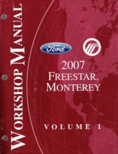 2007 Ford Freestar, Mercury Monterey Factory Service Manual - 2 Volume Set