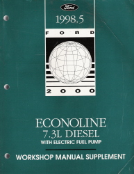 1998.5 Ford Econoline 7.3L Diesel with Electric Fuel Pump Workshop Manual Supplement