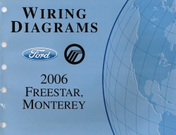 2006 Ford Freestar & Mercury Monterey Wiring Diagrams Manual