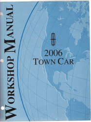 2006 Lincoln Town Car Workshop Manual