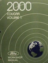 2000 Mercury Cougar Factory Service Manual - 2 Vol. Set