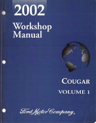 2002 Mercury Cougar Factory Workshop Manual - 2 Volume Set