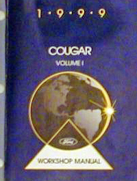1999 Mercury Cougar Factory Service Manual, 2 Vol. Set