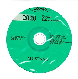 2020 Ford Mustang Factory Service Manual CD-ROM