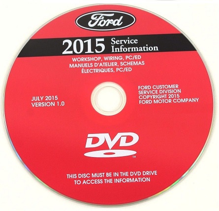 2015 Ford F250, F350, F450, F550, F-Super Duty Factory Service Manual CD-ROM